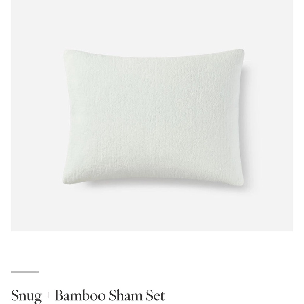 Bamboo Pillow Sham - Cream